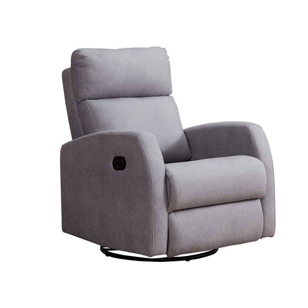 Marlene Grey Fabric Recliner Armchair Sofa Singapore