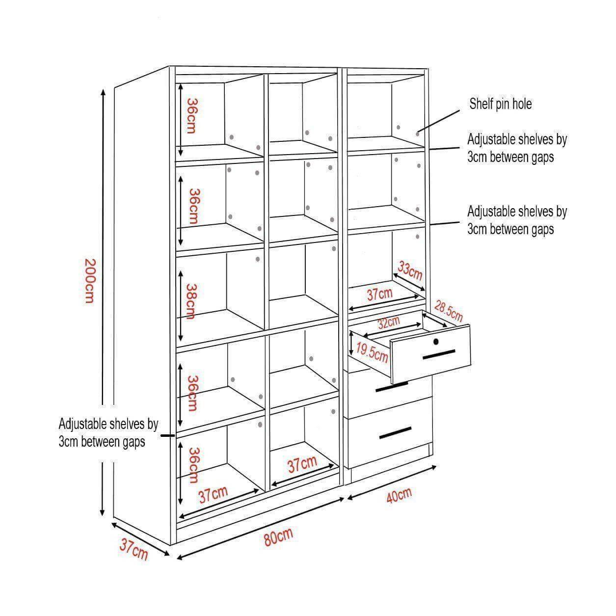 Micah II Bookshelf Singapore