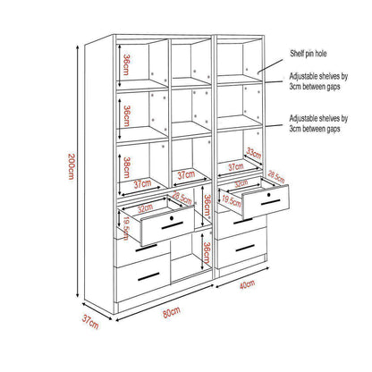 Micah III Bookshelf Singapore