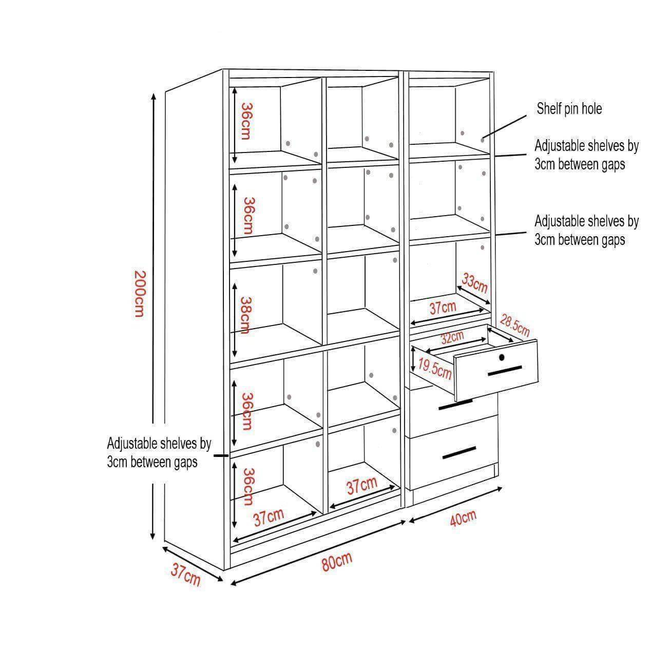 Micah V Bookshelf Singapore