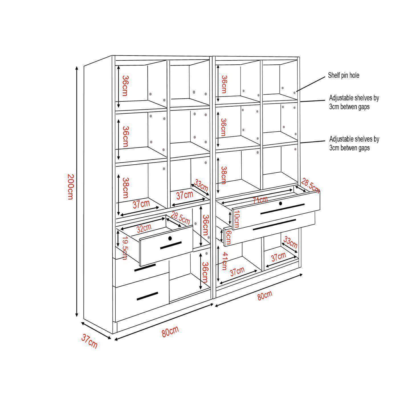 Moselle III Bookshelf Singapore