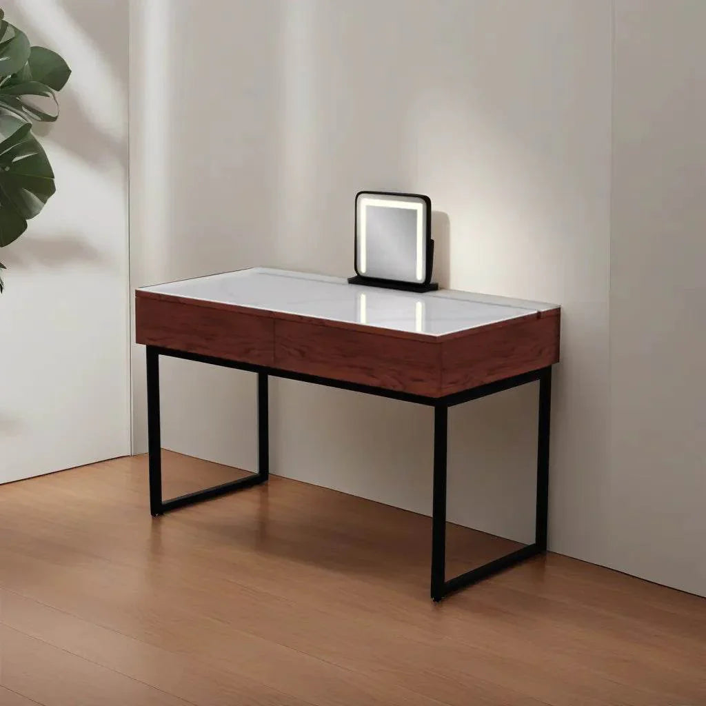 Muriel Glossy Sintered Stone Dressing Table (100cm) Singapore