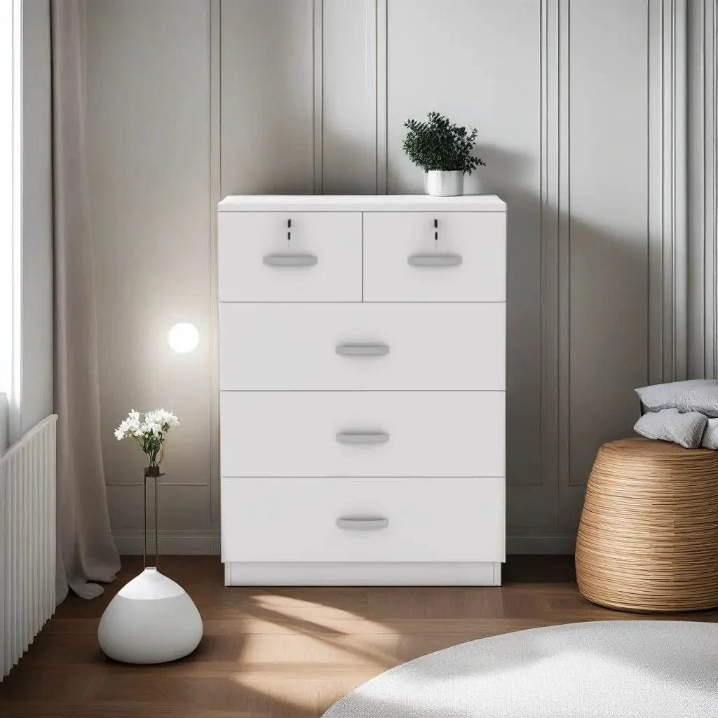 Myrton Chest of Drawers in White Singapore