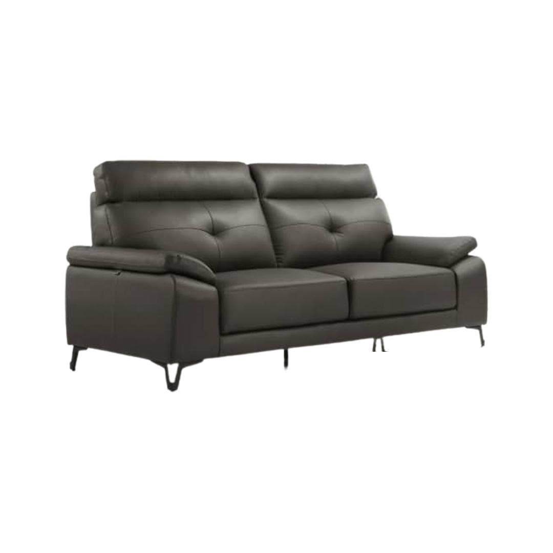 Olivier Black Leather Sofa Singapore