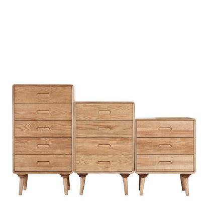 Palmer Ash Wood Chest of Drawer (3 Tier, 4 Tier, 5 Tier) Singapore