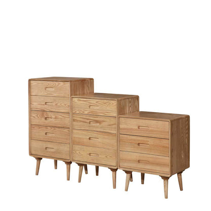 Palmer Ash Wood Chest of Drawer (3 Tier, 4 Tier, 5 Tier) Singapore