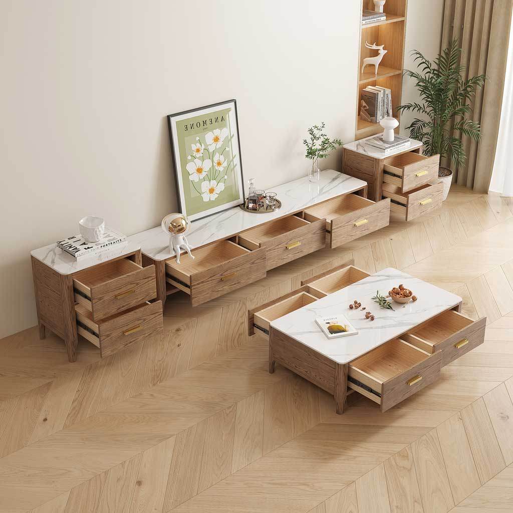 Penthia Ash Wood Coffee Table Singapore