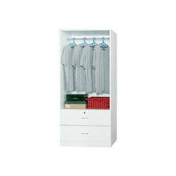 Polly 2 Doors White Wash Open Wardrobe Singapore