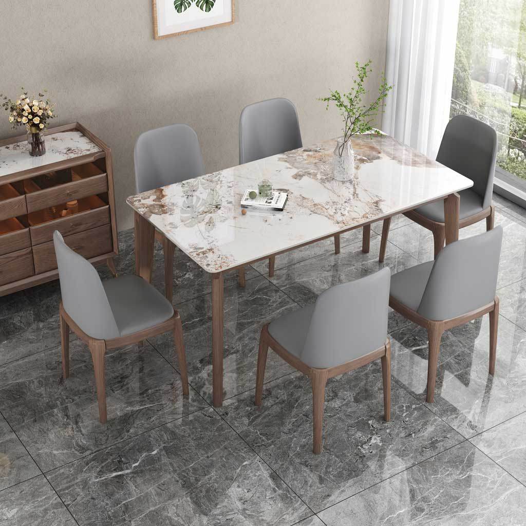 Praxis Pandora II Gloss Sintered Stone Dining Table Singapore