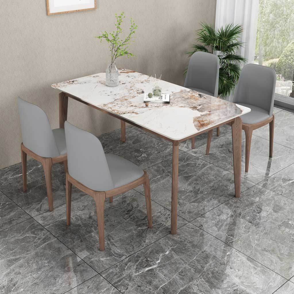 Praxis Pandora II Gloss Sintered Stone Dining Table Singapore