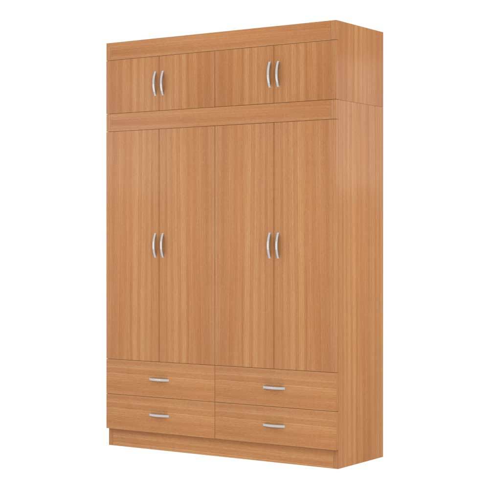 Quincy 4 Door Open Wardrobe with Top Singapore