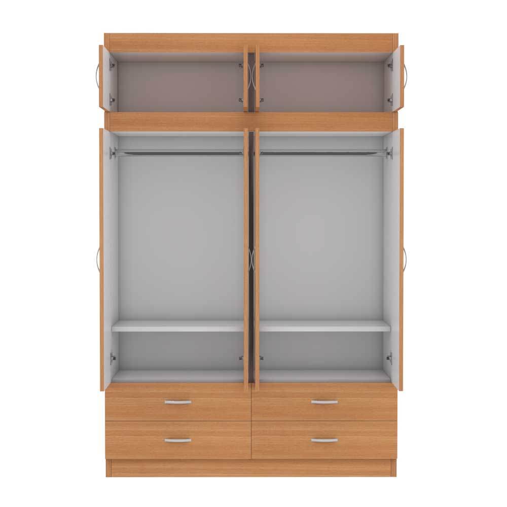 Quincy 4 Door Open Wardrobe with Top Singapore