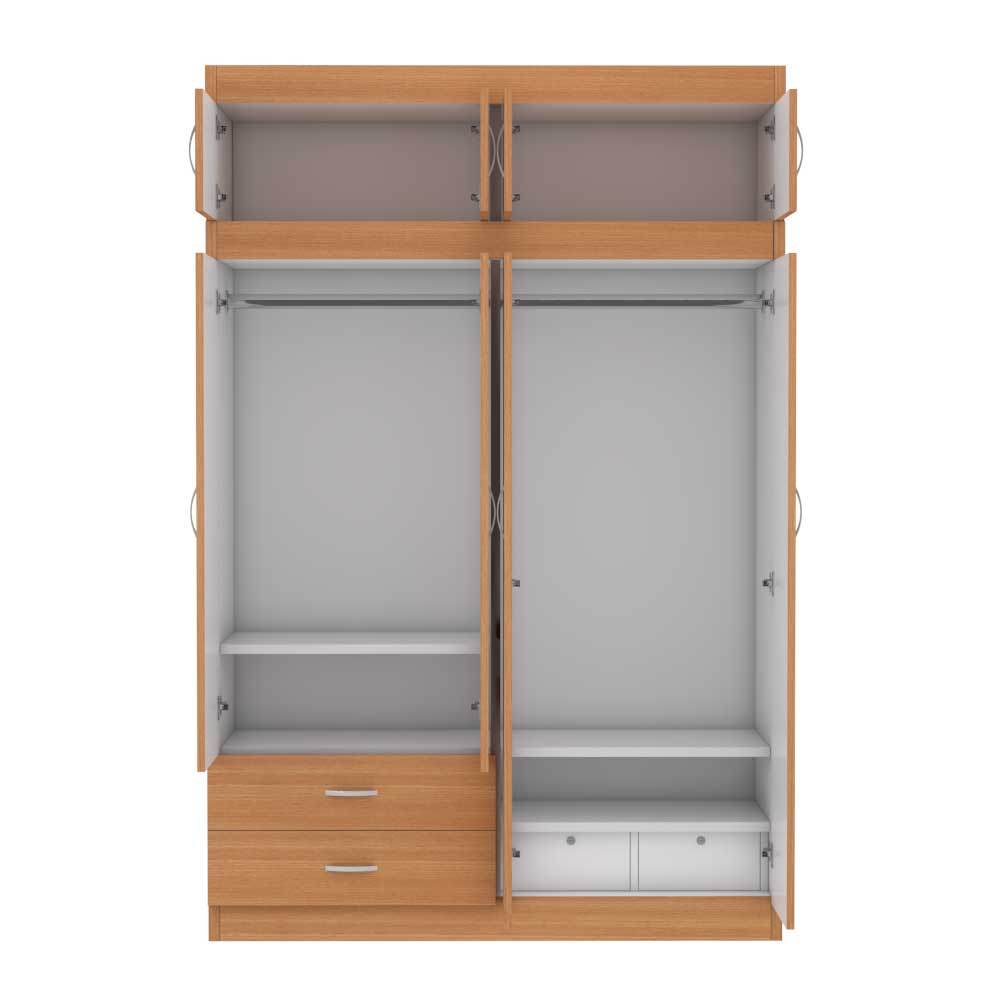 Quinton 4 Door Open Wardrobe with Top Singapore