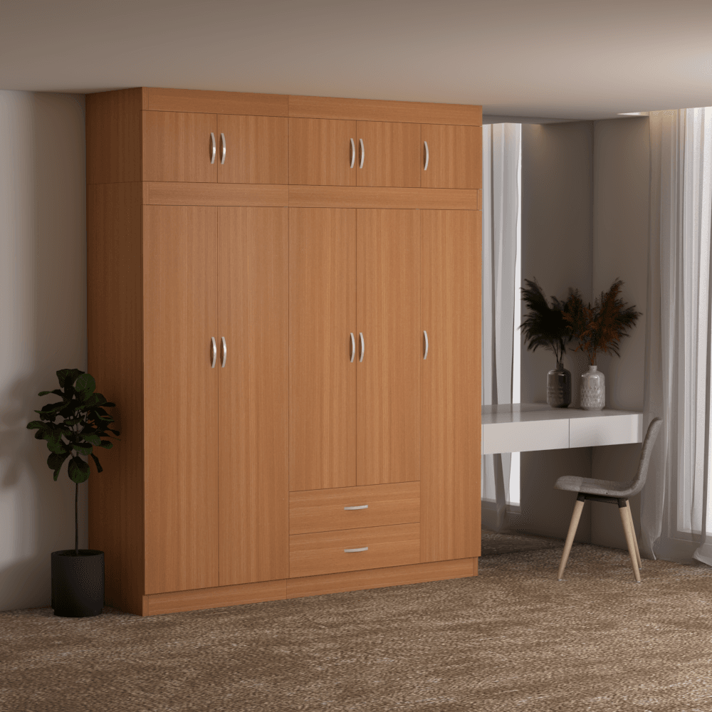 Quinton 5 Door Open Wardrobe with Top Singapore