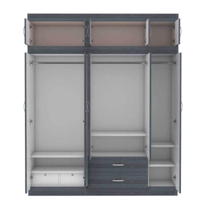 Quinton 5 Door Open Wardrobe with Top Singapore