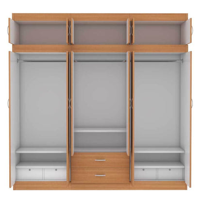 Quinton 6 Door Open Wardrobe with Top Singapore