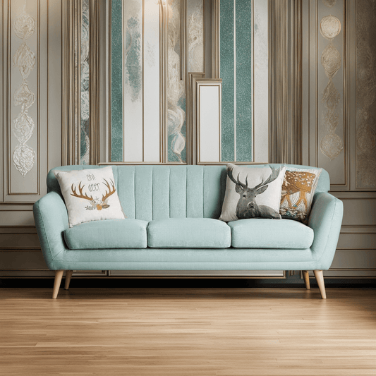 Ruth Aquamarine Fabric Sofa Singapore