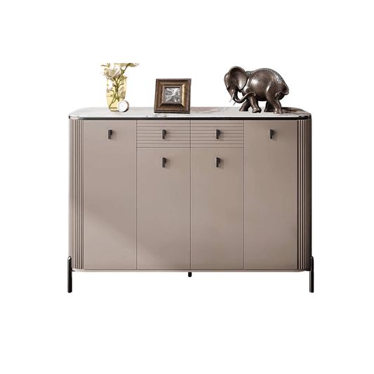 Sabino 4 Door Shoe Cabinet with Glossy Sintered Stone Top Singapore