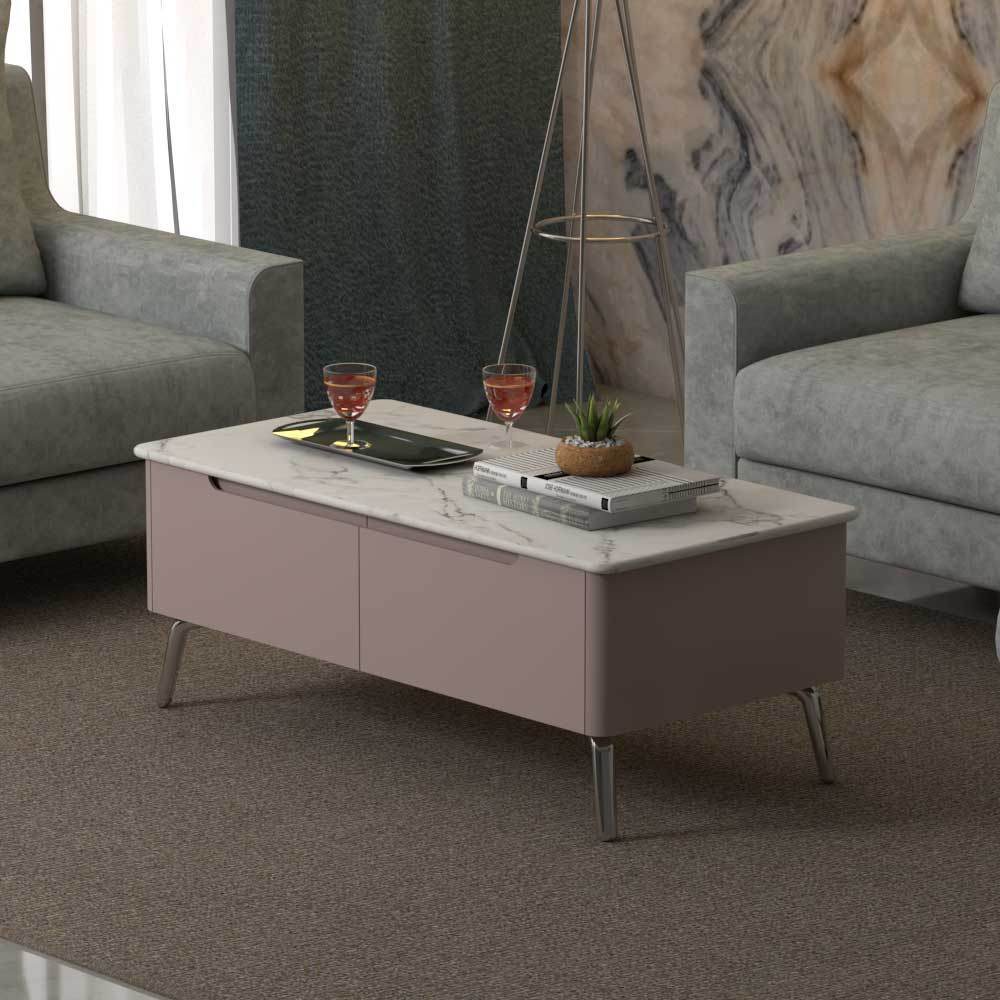 Samira Polished Sintered Stone Coffee Table Singapore