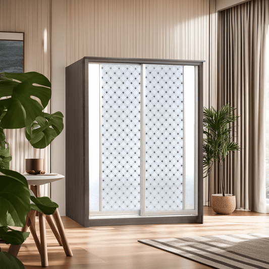 Santorini Walnut 5ft Sliding Wardrobe Singapore