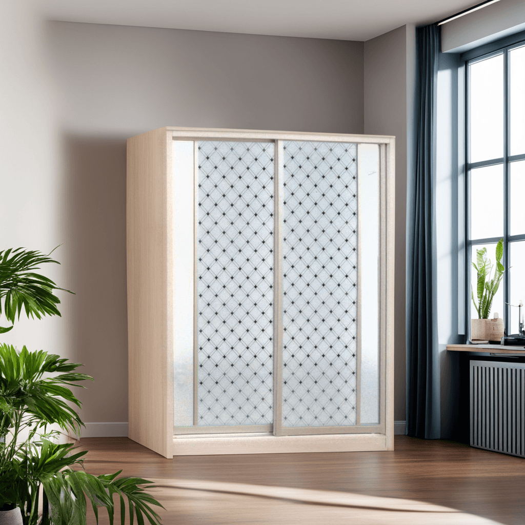 Santorini White Wash 5ft Sliding Wardrobe Singapore