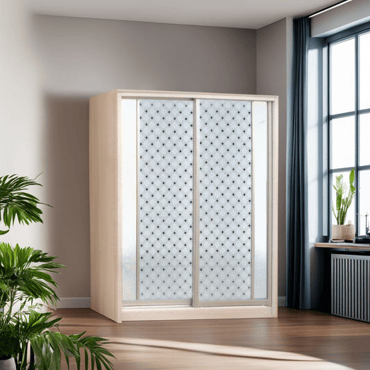 Santorini White Wash 5ft Sliding Wardrobe Singapore