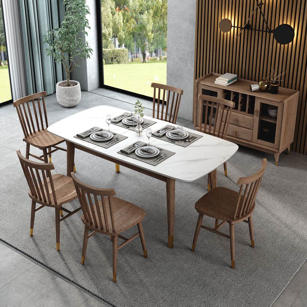 Simone Extendable Sintered Stone Dining Table (1.2m - 1.5m) Singapore