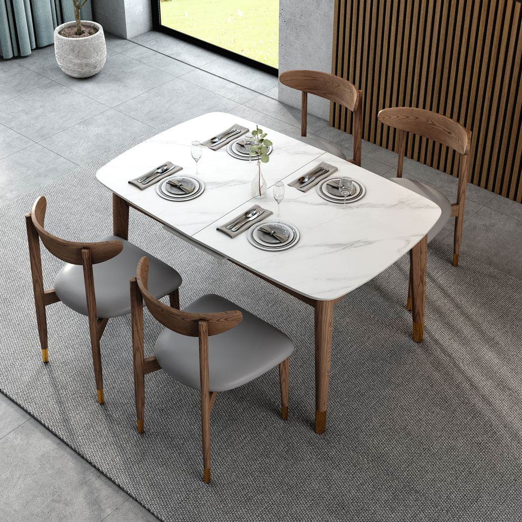 Simone Extendable Sintered Stone Dining Table (1.2m - 1.5m) Singapore