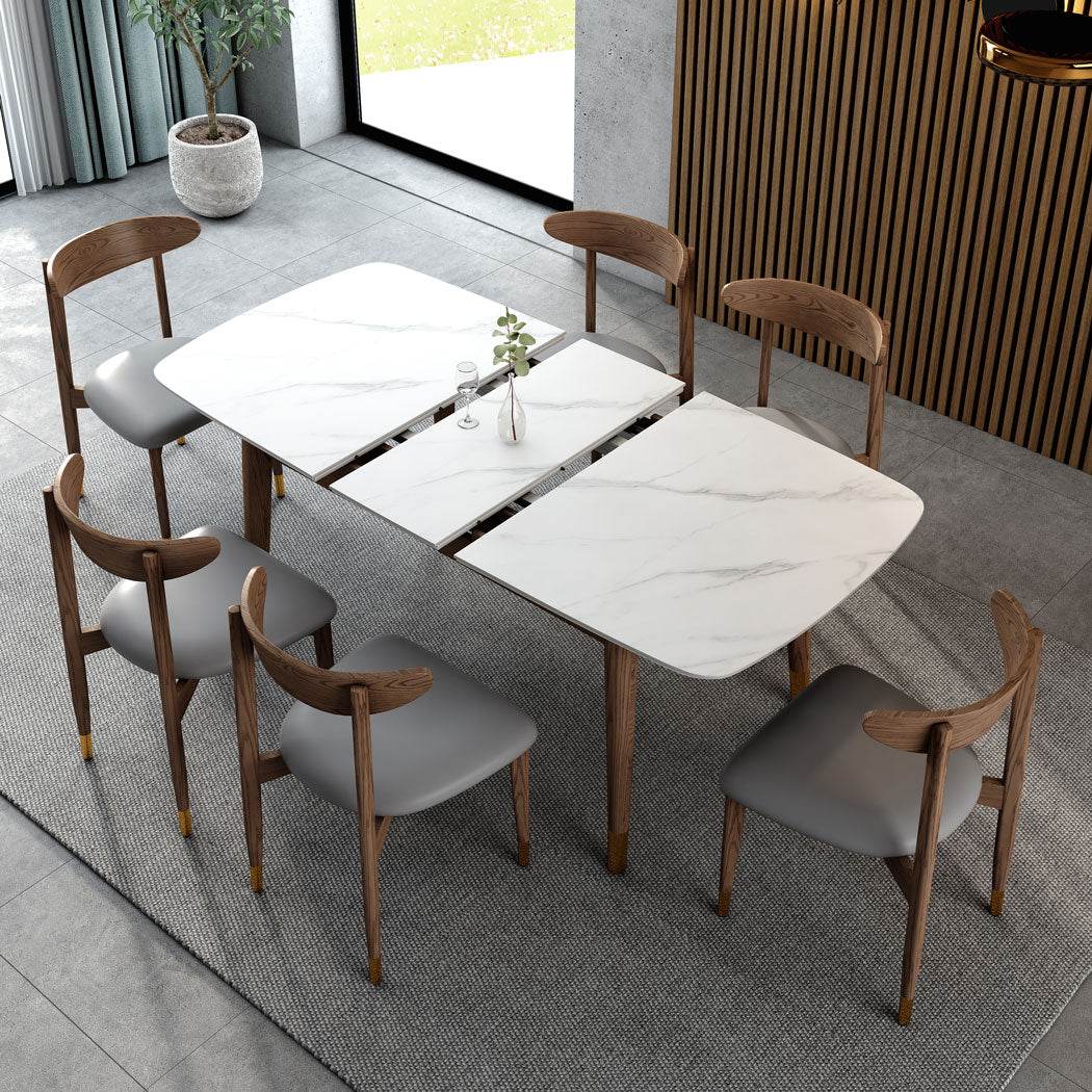 Simone Extendable Sintered Stone Dining Table (1.2m - 1.5m) Singapore