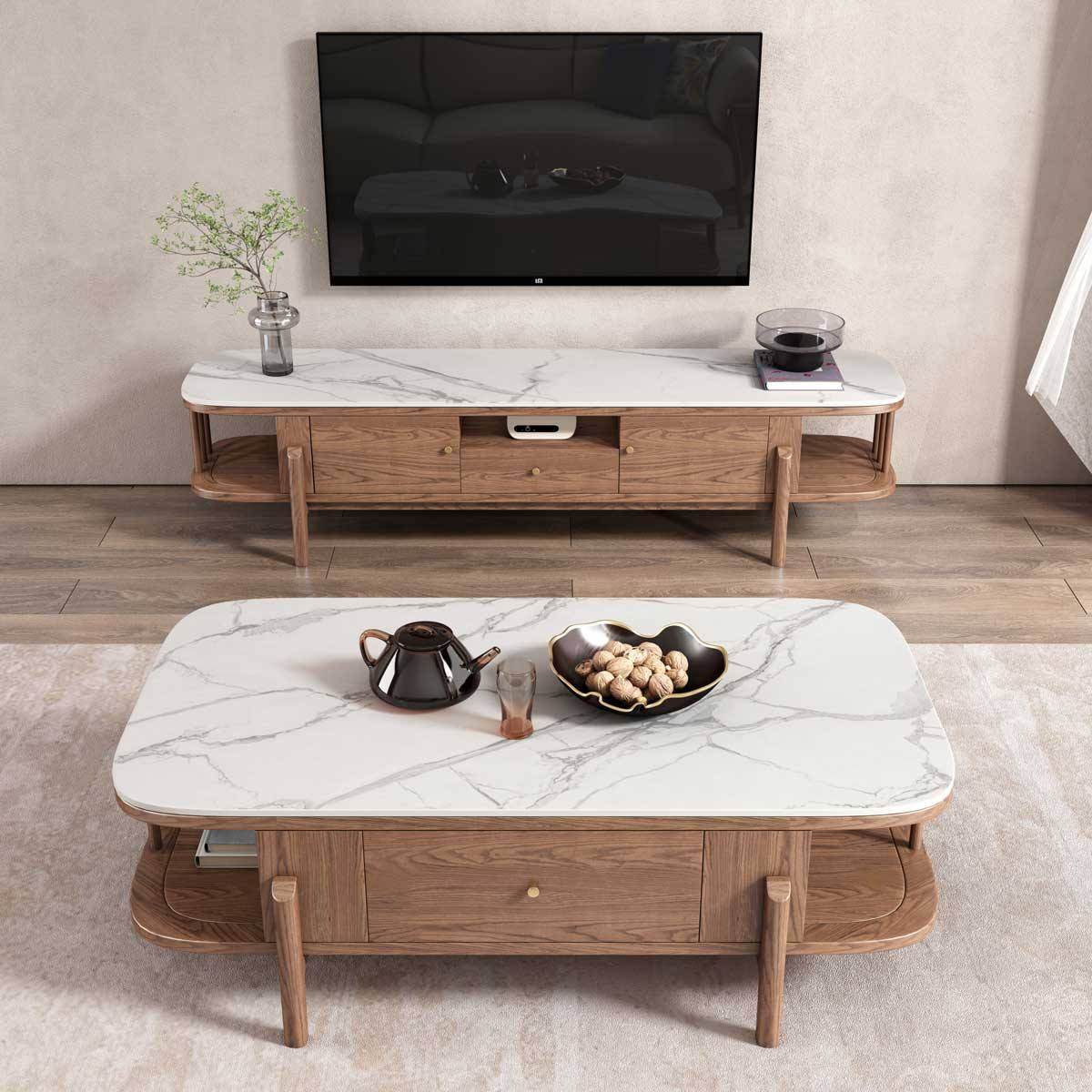 Skylar Ash Wood Coffee Table Singapore