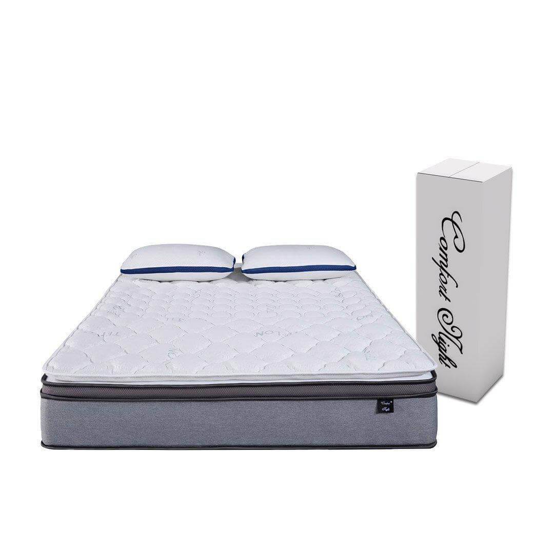 Somnuz™ Comfort Night 12 Inch Water Repellent Teflon Fabric Latex Individual Pocketed Spring Mattress Singapore