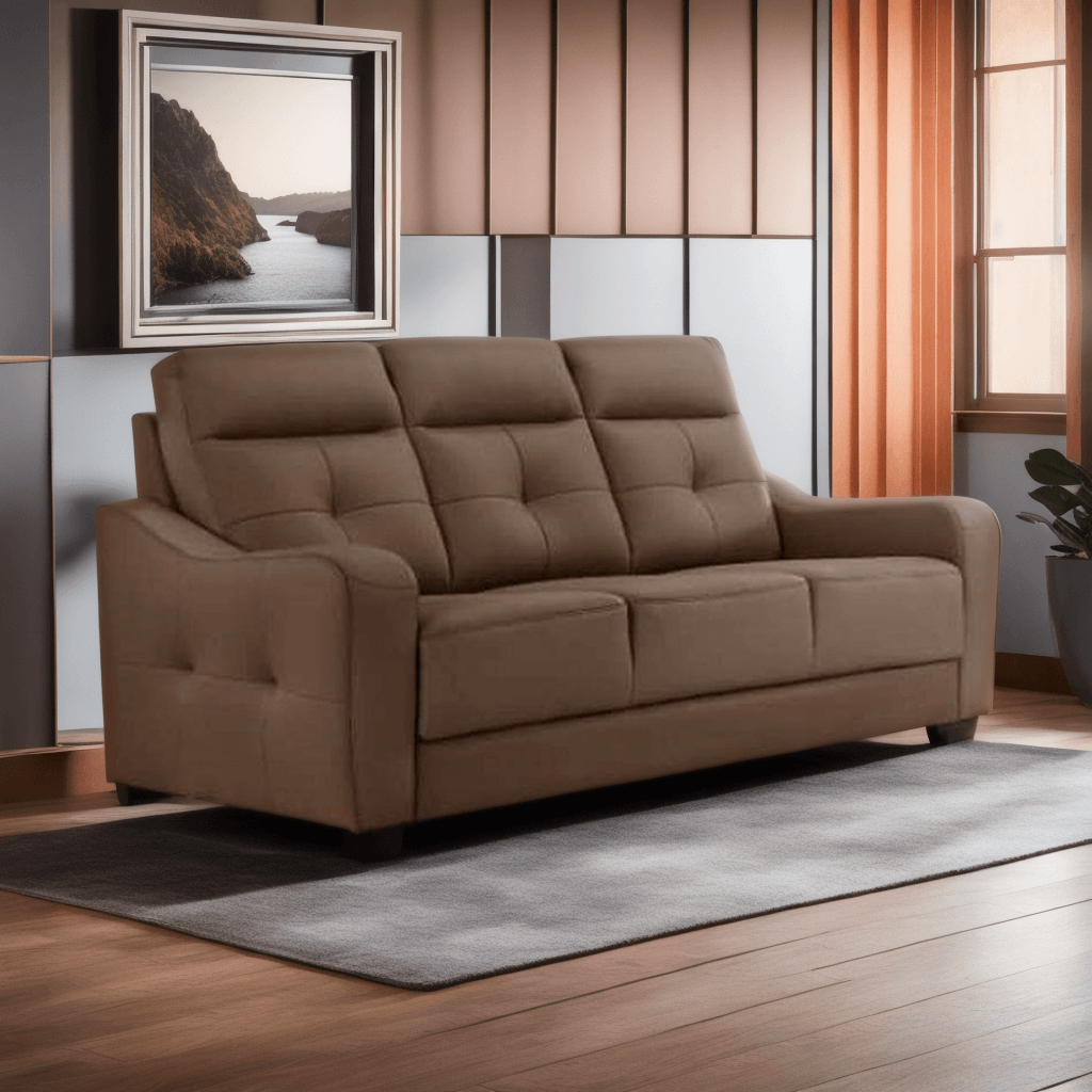 Theodore Brown Leather Sofa Singapore