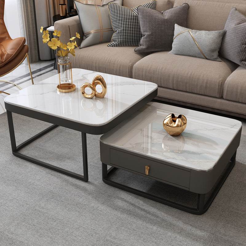 Titania Glossy Sintered Stone Nesting Coffee Table Singapore