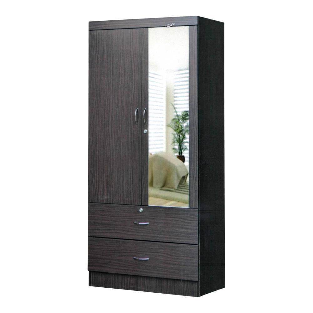 Tuscani 2 Open Door Wardrobe with Mirror Singapore