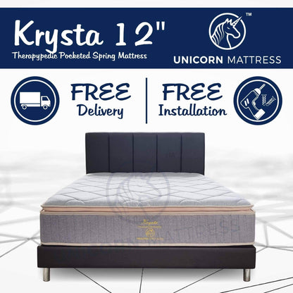 Unicorn Krysta Therapypedic 12" Pocketed Spring Mattress Singapore