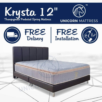 Unicorn Krysta Therapypedic 12" Pocketed Spring Mattress Singapore