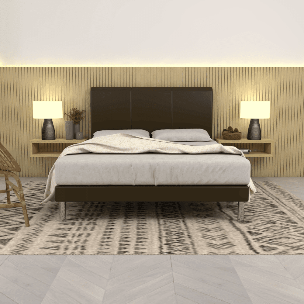 Urbane Faux Leather Bed Frame Singapore