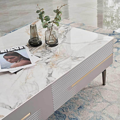 Valeria Polished Sintered Stone Coffee Table Singapore