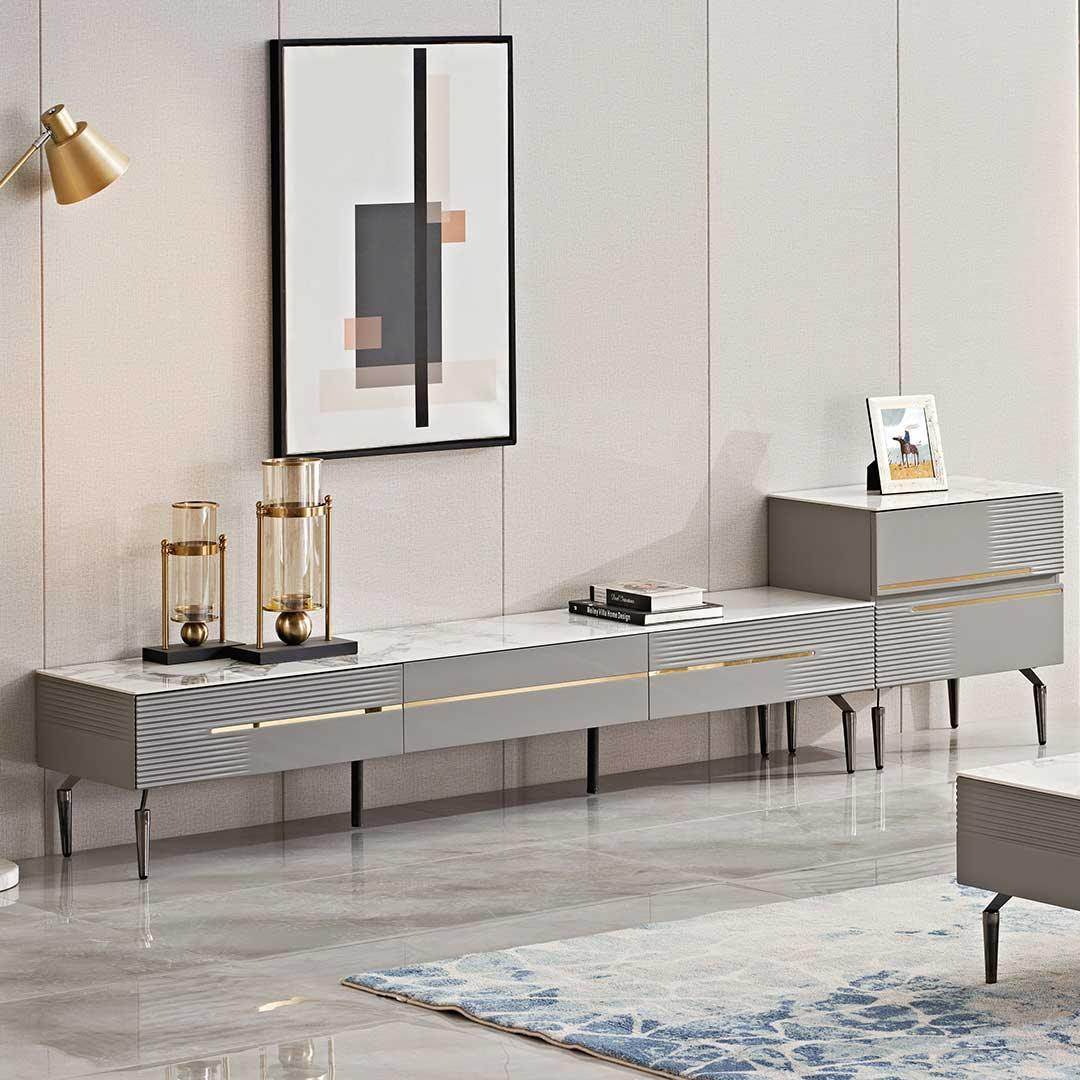 Valeria Polished Sintered Stone TV Console Singapore