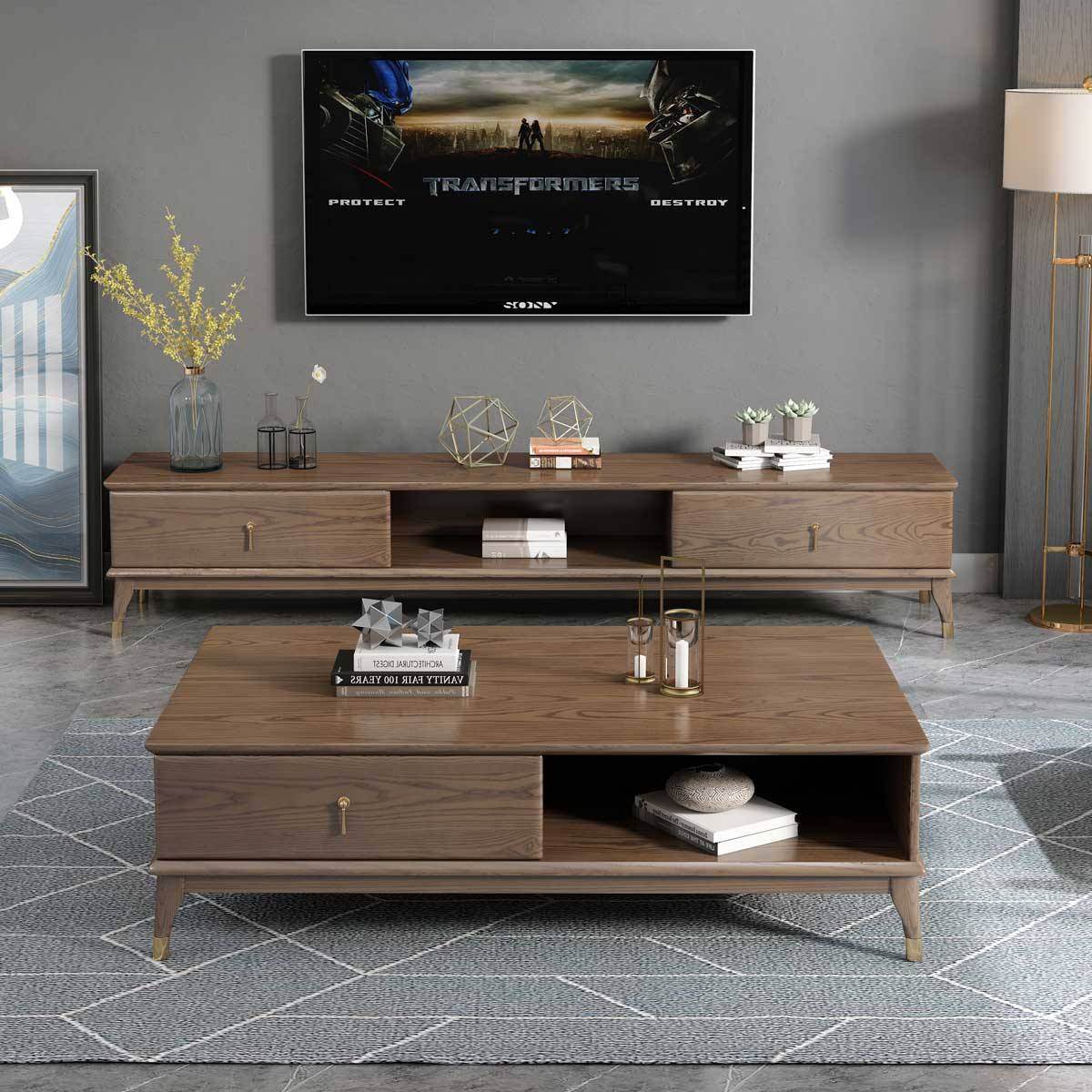 Valerius Ash Wood TV Console Singapore