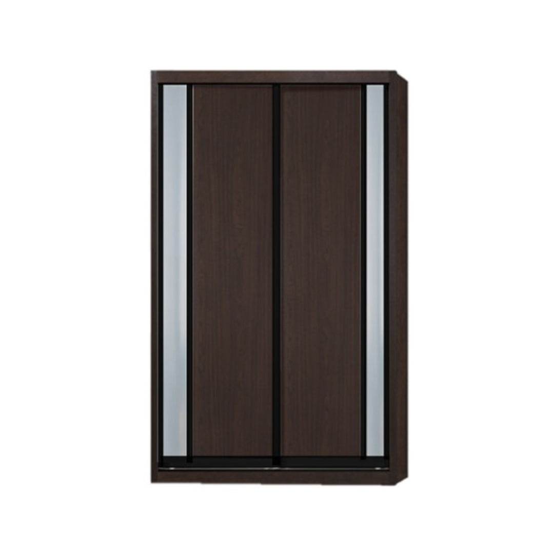 Valkyrie Modular Wardrobe (Dark Oak with Frosted Glass) Singapore