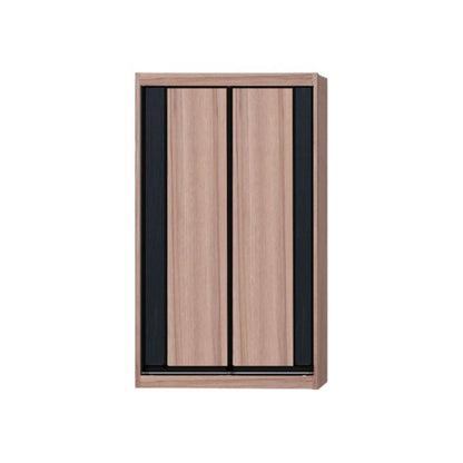 Valkyrie Modular Wardrobe (Light Oak with Black Glass) Singapore