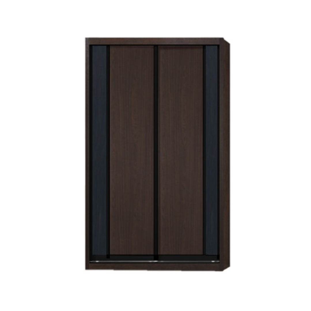 Valkyrie Modular Wardrobe (Walnut with Black Glass) Singapore