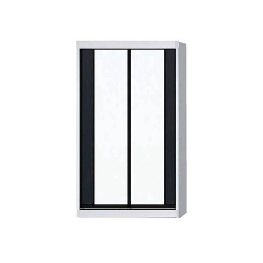 Valkyrie Modular Wardrobe (White with Black Glass) Singapore