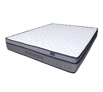 Volga Fabric Bed (Water Repellent) + Somnuz™ Durafirm 10" Spring Mattress with Eurotop Singapore