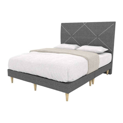 Volga Fabric Bed (Water Repellent) + Somnuz™ Durafirm 10" Spring Mattress with Eurotop Singapore