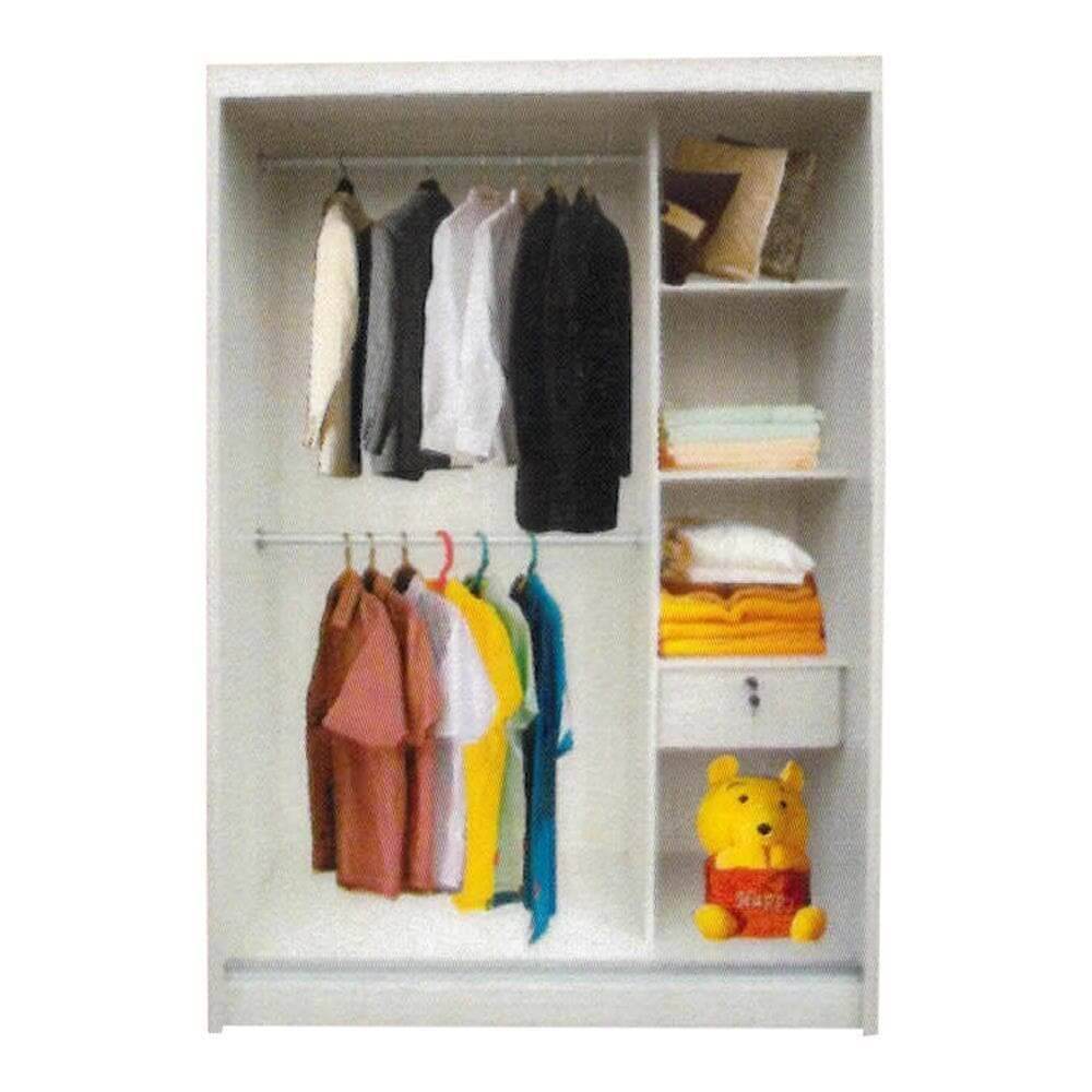 Westley White Wash 4ft Sliding Wardrobe Singapore