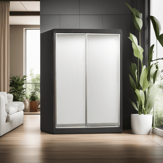 Zooey Walnut 4ft Sliding Wardrobe Singapore