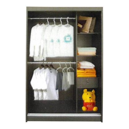 Zooey Walnut 4ft Sliding Wardrobe Singapore